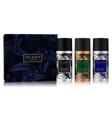 Ted Baker Body Spray Trio Gift Men's Toiletries Boots   