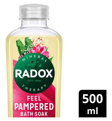 Radox Mineral Therapy Bath Soak Feel Pampered 500ml GOODS Boots   