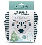 Kit & Kin Reusable Cloth Nappy (Zebra Design) Baby Accessories & Cleaning Boots   