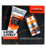 L'Oreal Paris Men Expert Look Lively Anti-Fatigue Duo Giftset for him Men's Toiletries Boots   