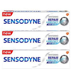 Sensodyne Sensitive Repair & Protect Whitening Toothpaste Bundle Accessories & Cleaning Boots   