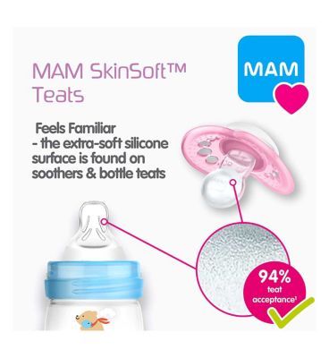 MAM Baby's First Bottle Set Including Anti Colic Self Sterilising Bottles and Bottle Teats - Shell Toys & Kid's Zone Boots   