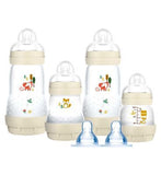 MAM Baby's First Bottle Set Including Anti Colic Self Sterilising Bottles and Bottle Teats - Shell Toys & Kid's Zone Boots   