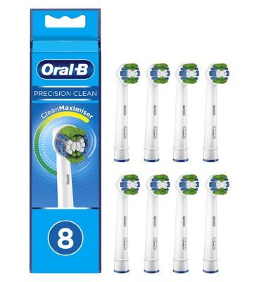 Oral-B Precision Clean Toothbrush Head with CleanMaximiser Technology, 8 Pack