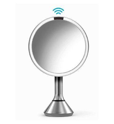 simplehuman Dual Light Sensor Mirror - Stainless Steel