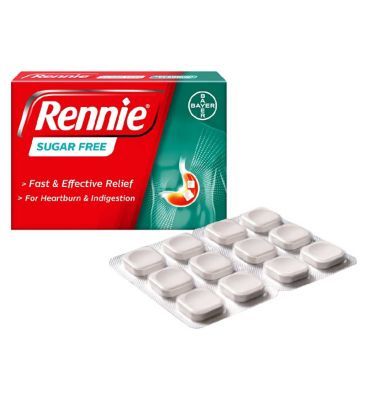 Rennie Sugar Free Flavour - 72 Chewable Tablets First Aid Boots   