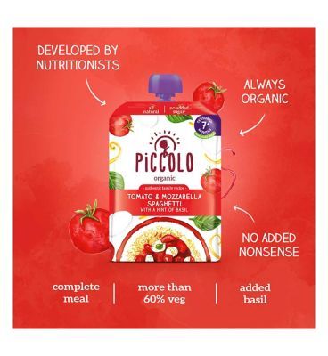 Piccolo Tomato mozzarella spaghetti 130g Baby Accessories & Cleaning Boots   