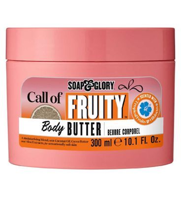 Soap & Glory Call of Fruity Body Butter 300ml Make Up & Beauty Accessories Boots   