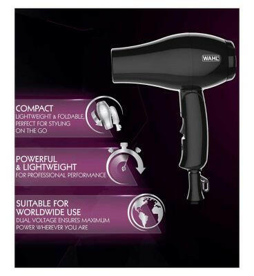 Wahl Hair Dryer Travel Black Haircare & Styling Boots   