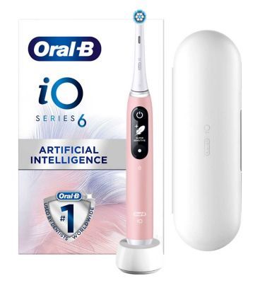 Oral-B iO6 Pink Sand Ultimate Clean Electric Toothbrush Dental Boots   