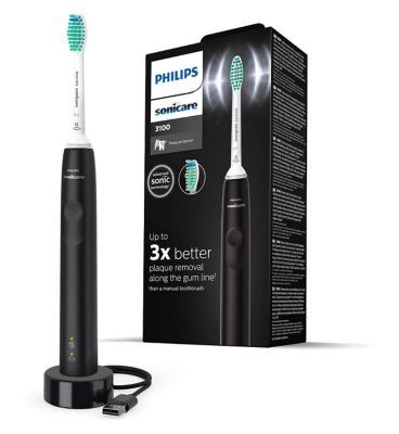 Philips Sonicare Series 3100 Toothbrush - Black HX3671/14 Dental Boots   