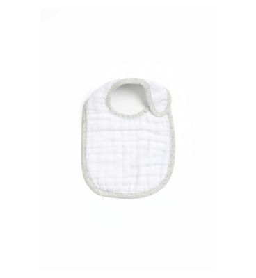 Mothercare Grey Zebra Muslin Newborn Bibs - 3 Pack GOODS Boots   