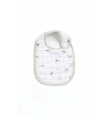 Mothercare Grey Zebra Muslin Newborn Bibs - 3 Pack GOODS Boots   