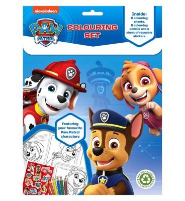 Paw Patrol Colouring Set