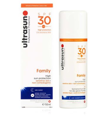 Ultrasun Family 30spf sun protection 150ml Suncare & Travel Boots   