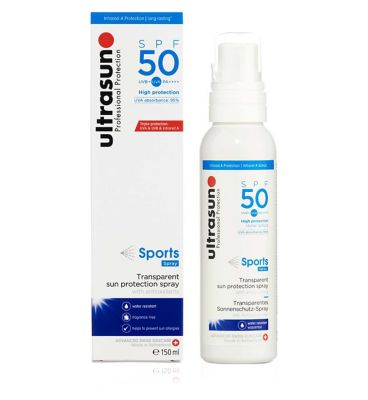 Ultrasun Sports Spray 50spf sun protection 150ml Suncare & Travel Boots   