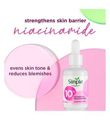 Simple Booster Serum 10% Niacinamide (Vitamin B3) 30 ML Body Care Boots   