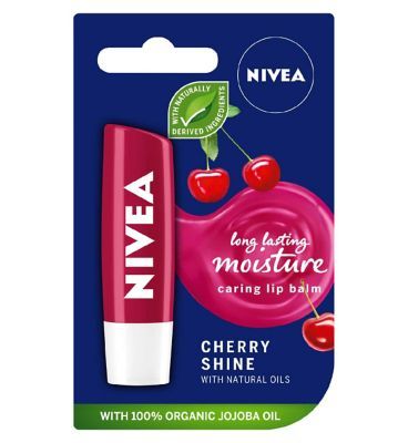 NIVEA Cherry Shine Lip Balm, 4.8g