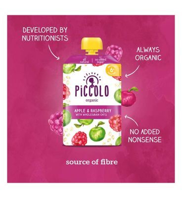 Piccolo Apple Raspberry Pouch 100g Baby Accessories & Cleaning Boots   