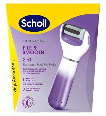 Scholl 2-in-1 Electronic Foot File System General Health & Remedies Boots   