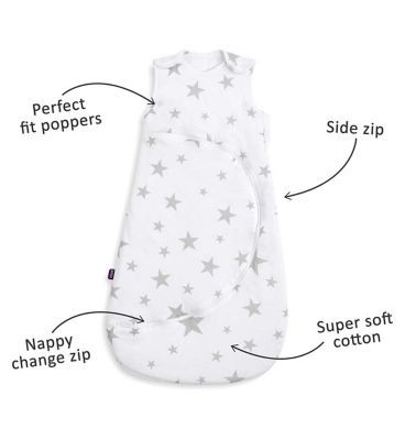 SnuzPouch 1.0 Tog Baby Sleeping Bag - Grey Star, 6-18 Months GOODS Boots   