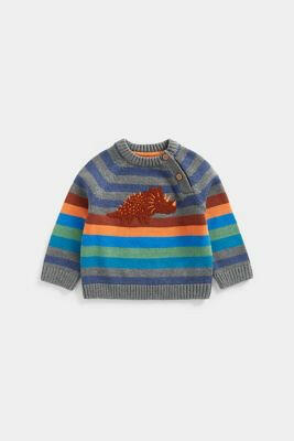 Striped Dino Knitted Jumper GOODS Boots   