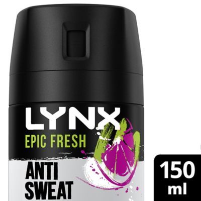 Lynx Epic Fresh Grapefruit & Tropical Pineapple Scent Antiperspirant Deodorant Spray 150ml