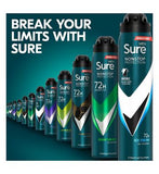 Sure Men Invisible Ice Fresh Nonstop Protection Anti-perspirant Deodorant Aerosol 250ml Men's Toiletries Boots   