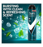 Sure Men Invisible Ice Fresh Nonstop Protection Anti-perspirant Deodorant Aerosol 250ml Men's Toiletries Boots   