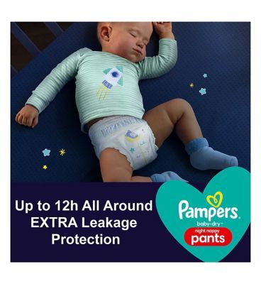 Pampers Baby-Dry Night Pants, Size 6, 24 Nappies GOODS Boots   