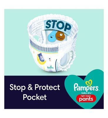 Pampers Baby-Dry Night Pants, Size 6, 24 Nappies GOODS Boots   