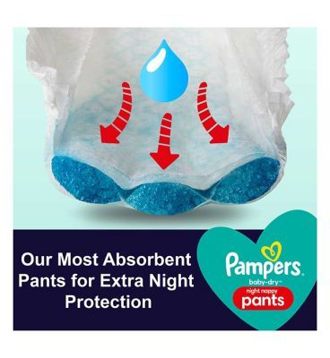 Pampers Baby-Dry Night Pants, Size 6, 24 Nappies GOODS Boots   