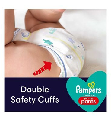 Pampers Baby-Dry Night Pants, Size 6, 24 Nappies GOODS Boots   