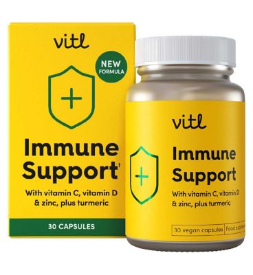 Vitl Immune Support Capsules 30s General Health & Remedies Boots   
