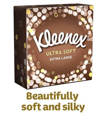 Kleenex Ultra Soft Extra Long Tissues Single Compact Box 40s Bathroom Boots   