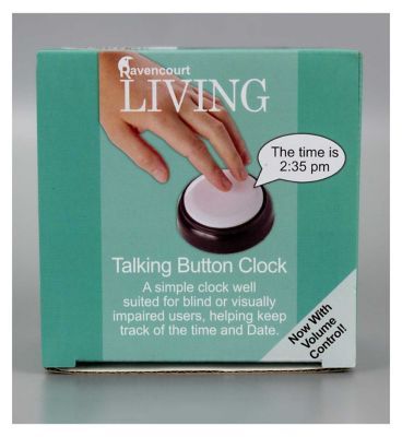 Ravencourt Living Talking Button Clock General Health & Remedies Boots   