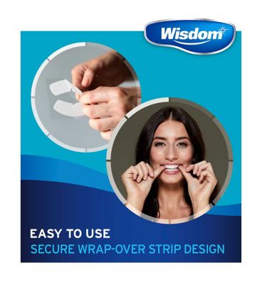 Wisdom Intense White Enamel Boost Teeth Whitening Strips 5s Dental Boots   