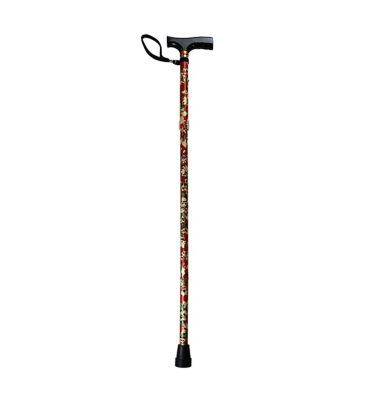 NRS Folding Walking Stick Red Floral General Household Boots   