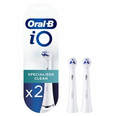 Oral-B iO Specialised Clean Replacement Electric Toothbrush Heads, 2 Pack Dental Boots   