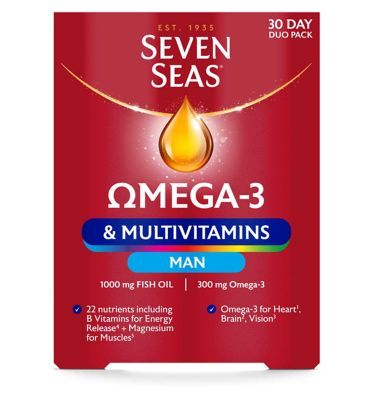 Seven Seas Omega-3 & Multivitamins Man 30 Day Duo Pack