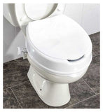 NRS Healthcare Linton Plus Raised Toilet Seat with Lid - 100mm/4Inches General Household Boots   