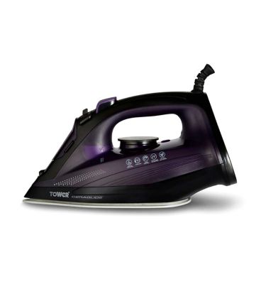 Tower Ceraglide 2600W Steam Iron Purple GOODS Boots   