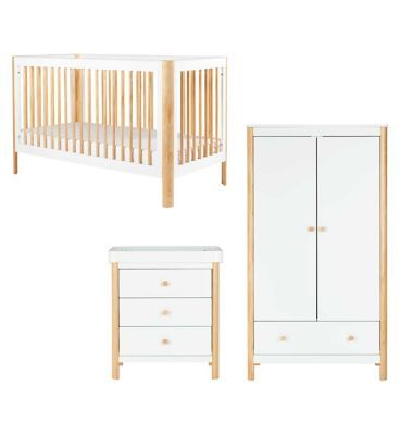 Ickle Bubba Tenby 3 Piece Furniture Set - Scandi White