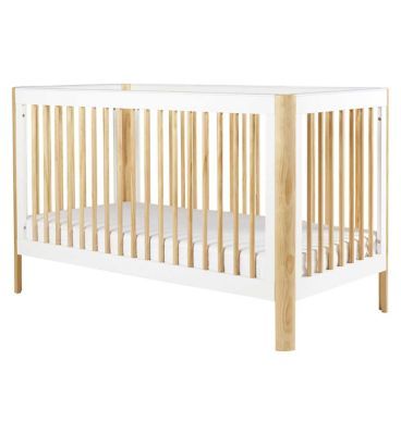 Ickle Bubba Tenby Classic Cot Bed - Scandi White