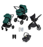 Ickle Bubba Comet 3-in-1 Travel System Black/Teal/Black/ Pack Size 1