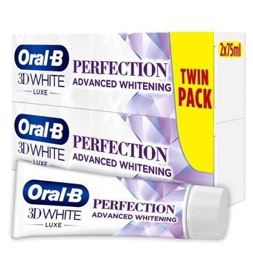 Oral-B 3DWhite Luxe Perfection Toothpaste 2x75ml GOODS Boots   