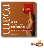 Roam Skin Tone Condoms Light Brown - 12 Pack GOODS Boots   