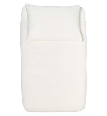 The Little Green Sheep Organic Duvet & Pillow Cover - White GOODS Boots   