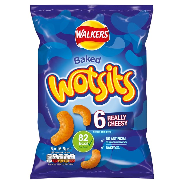 Walkers Wotsits Really Cheesy Snacks Free from M&S   