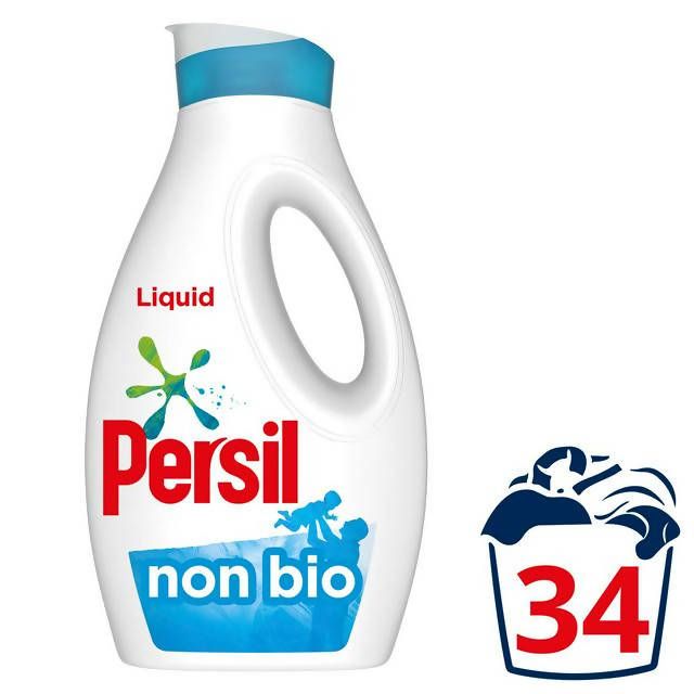 Persil Non Bio Laundry Washing Liquid Detergent 34 Washes 918ml